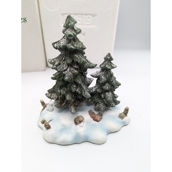 Department Dept 56 Village Accessories Double Pine Trees #52619 - Picture 1 of 8